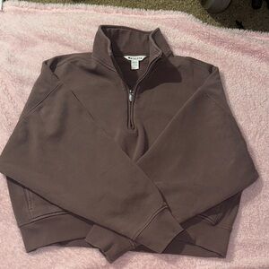 Athleta Half-Zip womens Sweater color mauve/ muted purple